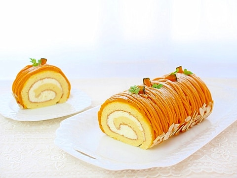 かぼちゃのモンブランロール No 272 レシピ 作り方 By 楽天出店店舗 浅井商店 楽天レシピ かぼちゃのモンブランロール No 272 レシピ 作り方 By 楽天出店店舗 浅井商店 楽天レシピ
